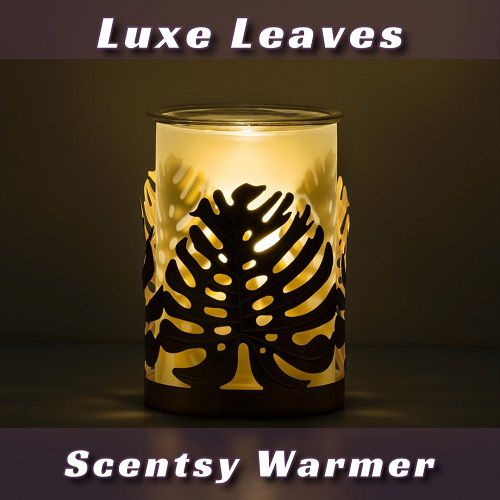 Luxe Leaves Scentsy Warmer | Dark
