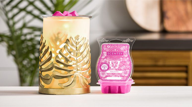 Luxe Leaves Scentsy Warmer Banner