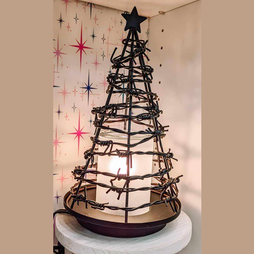 Barb Wire Christmas Tree Scentsy Warmer