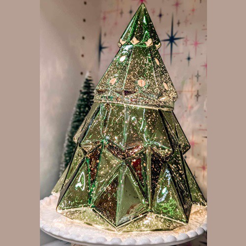 Glass Christmas Tree Scentsy Warmer